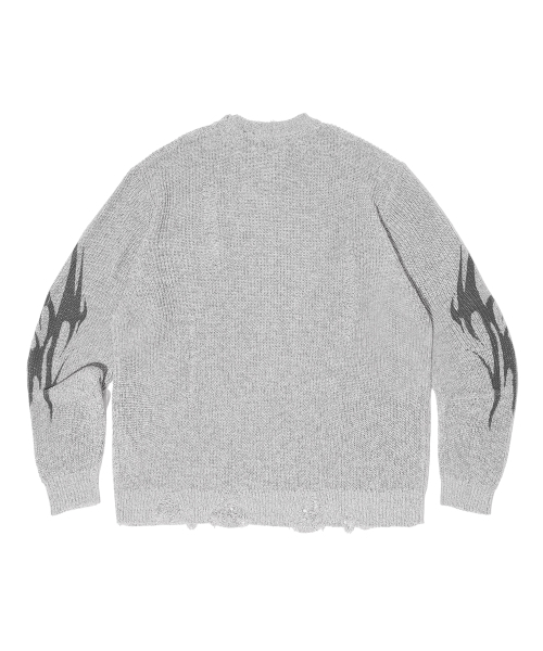 CRITIC(クリティック)の「CRITIC CHAOS DAMAGE KNIT GREY(ニット/セーター・レディース・その他・MEDIUM/LARGE/X-LARGE)」の3枚目の写真