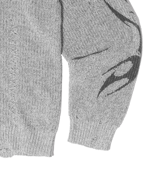 CRITIC(クリティック)の「CRITIC CHAOS DAMAGE KNIT GREY(ニット/セーター・レディース・その他・MEDIUM/LARGE/X-LARGE)」の6枚目の写真