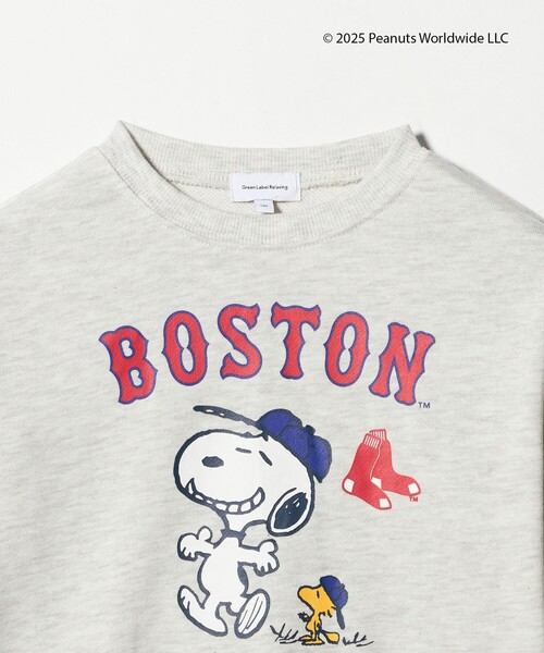 green label relaxing（グリーンレーベルリラクシング）の「＜PEANUTS＞コラボレーション MLB 裏毛 スウェット /トレーナー / キッズ  100cm-130cm（スウェット・キッズ・ライトグレー/ダークブラウン/ネイビー・110cm/130cm/100cm/120cm）」の16枚目の写真