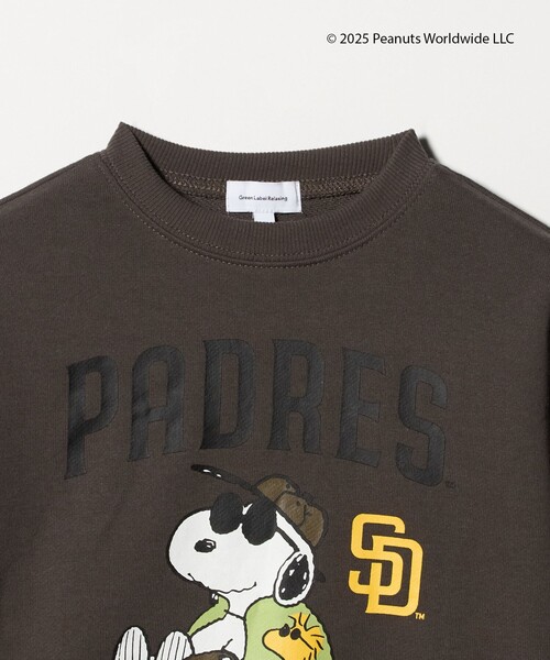green label relaxing（グリーンレーベルリラクシング）の「＜PEANUTS＞コラボレーション MLB 裏毛 スウェット /トレーナー / キッズ  100cm-130cm（スウェット・キッズ・ライトグレー/ダークブラウン/ネイビー・110cm/130cm/100cm/120cm）」の11枚目の写真