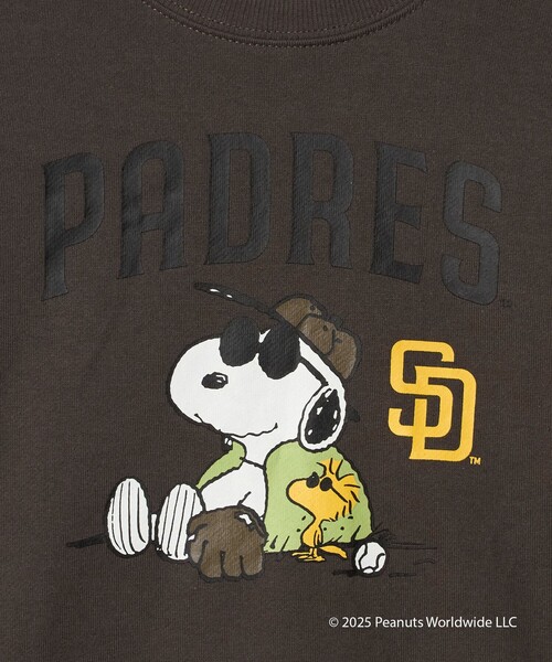 green label relaxing（グリーンレーベルリラクシング）の「＜PEANUTS＞コラボレーション MLB 裏毛 スウェット /トレーナー / キッズ  100cm-130cm（スウェット・キッズ・ライトグレー/ダークブラウン/ネイビー・110cm/130cm/100cm/120cm）」の12枚目の写真