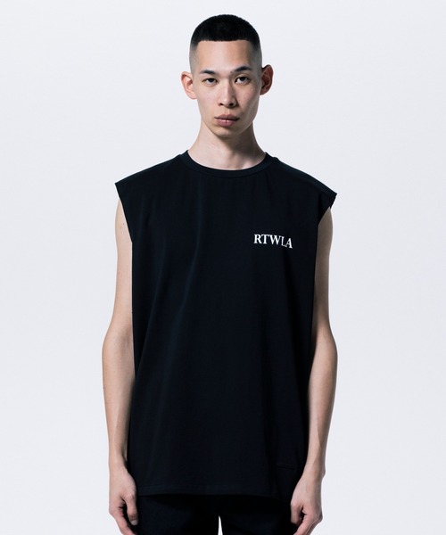 ROTTWEILER（ロットワイラー）の「R9 RTWLA NOSLEEVE TEE（Tシャツ/カットソー・メンズ・ブラック/ホワイト・S/M/L/XL）」の2枚目の写真