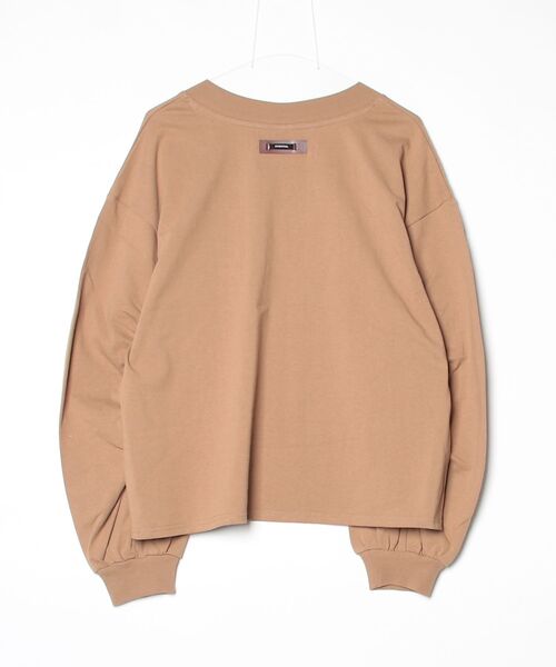 DOUBLE STANDARD CLOTHING(ダブルスタンダードクロージング)の「コットン天竺 ギャザートップス(スウェット・レディース・オフホワイト/ベージュ・FREE)」の3枚目の写真