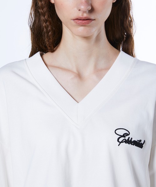 DOUBLE STANDARD CLOTHING(ダブルスタンダードクロージング)の「コットン天竺 ギャザートップス(スウェット・レディース・オフホワイト/ベージュ・FREE)」の8枚目の写真