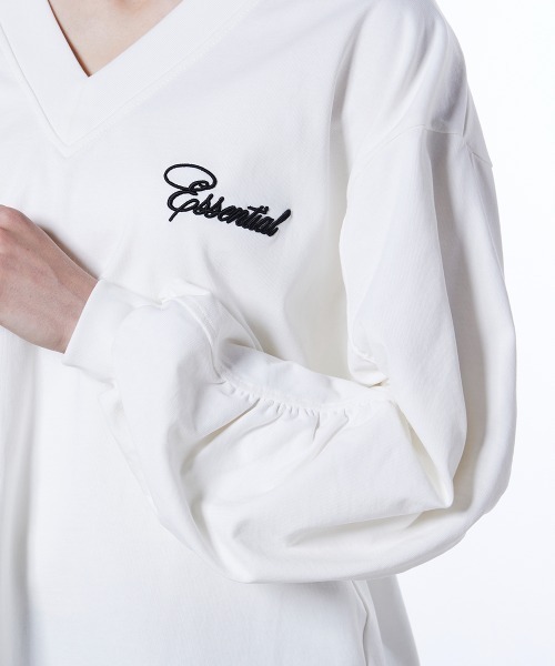 DOUBLE STANDARD CLOTHING(ダブルスタンダードクロージング)の「コットン天竺 ギャザートップス(スウェット・レディース・オフホワイト/ベージュ・FREE)」の13枚目の写真