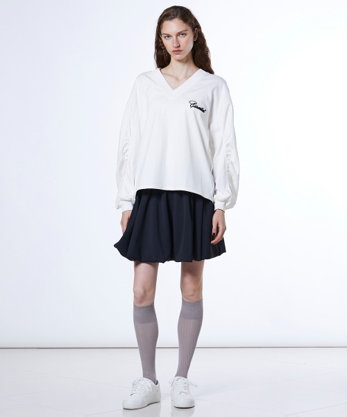 DOUBLE STANDARD CLOTHING(ダブルスタンダードクロージング)の「コットン天竺 ギャザートップス(スウェット・レディース・オフホワイト/ベージュ・FREE)」の16枚目の写真