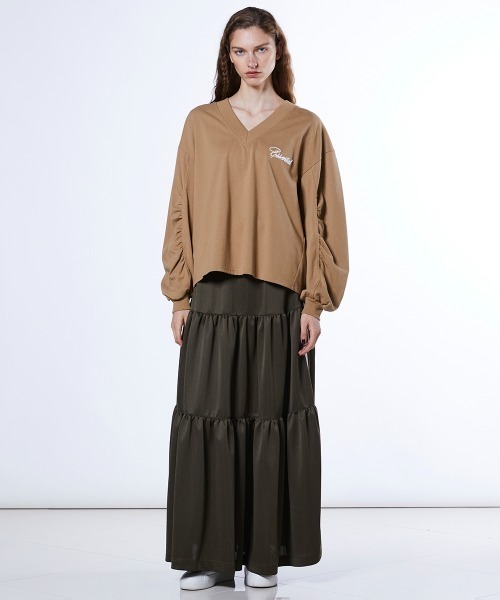 DOUBLE STANDARD CLOTHING(ダブルスタンダードクロージング)の「コットン天竺 ギャザートップス(スウェット・レディース・オフホワイト/ベージュ・FREE)」の17枚目の写真