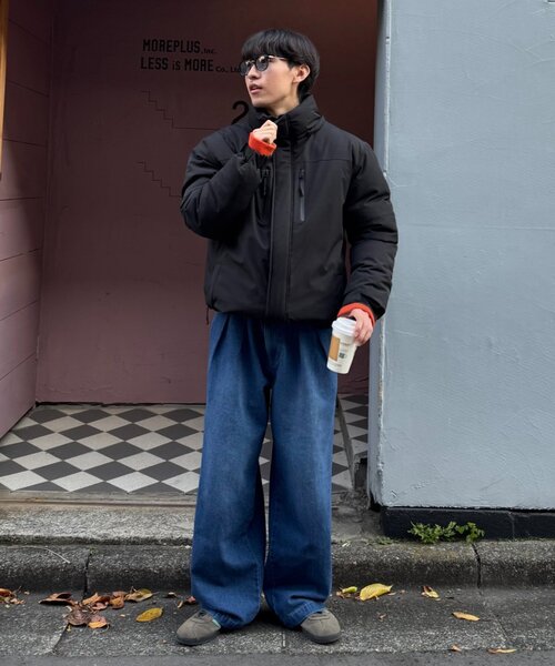 セール】【ユニセックス】防風/中綿/2WAYウォーマーパファーブルゾン