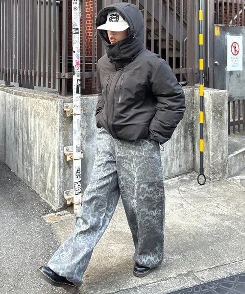 セール】【ユニセックス】防風/中綿/2WAYウォーマーパファーブルゾン