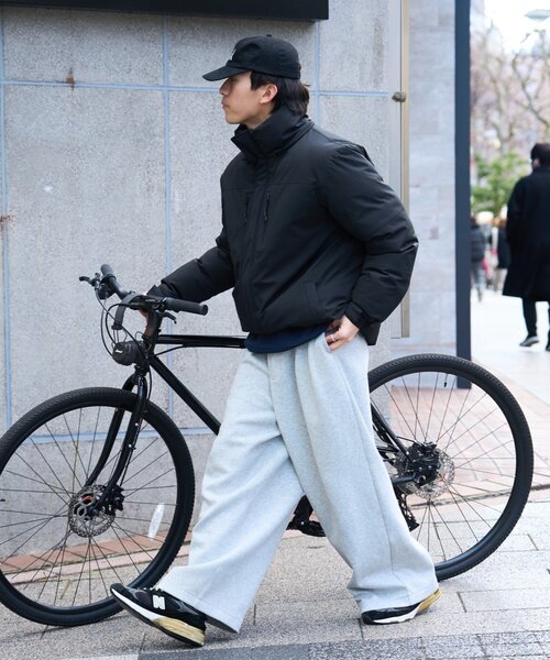 セール】【ユニセックス】防風/中綿/2WAYウォーマーパファーブルゾン