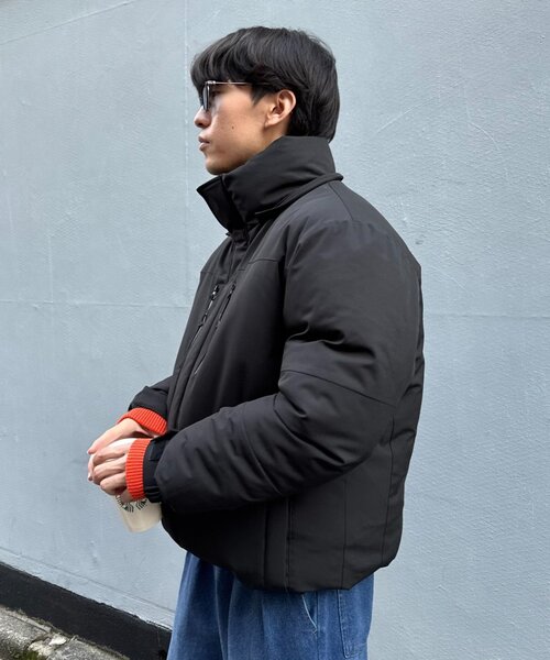 ユニセックス】防風/中綿/2WAYウォーマーパファーブルゾン（ダウン