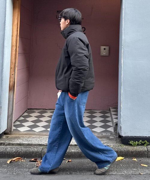 セール】【ユニセックス】防風/中綿/2WAYウォーマーパファーブルゾン