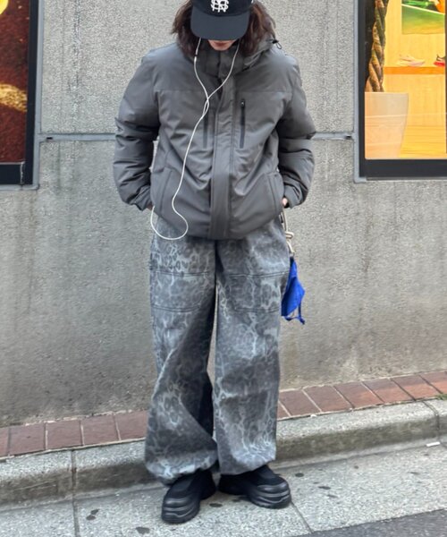 セール】【ユニセックス】防風/中綿/2WAYウォーマーパファーブルゾン