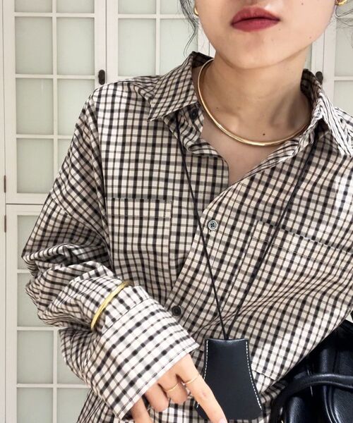 le.coeur blanc（ルクールブラン）の「O キーネックレス（ネックレス・レディース・ブラック/ブラウン・FREE）」の4枚目の写真