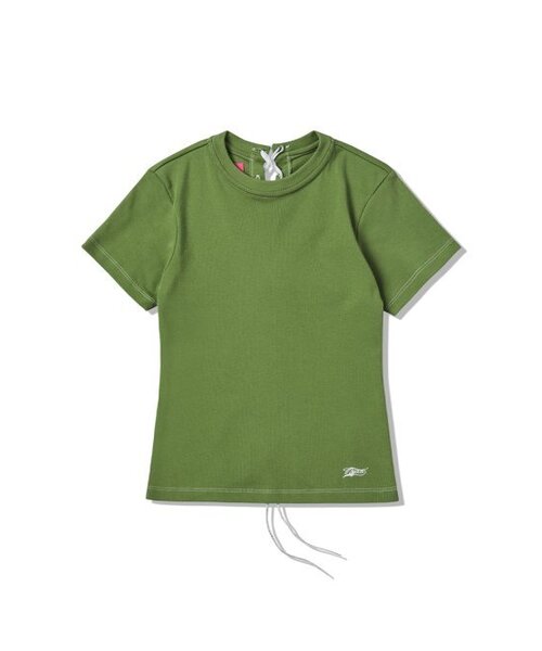NYXX(エヌワイエックスエックス)の「BACK TANGLED TEE KHAKI(Tシャツ/カットソー・レディース・その他・FREE)」の2枚目の写真