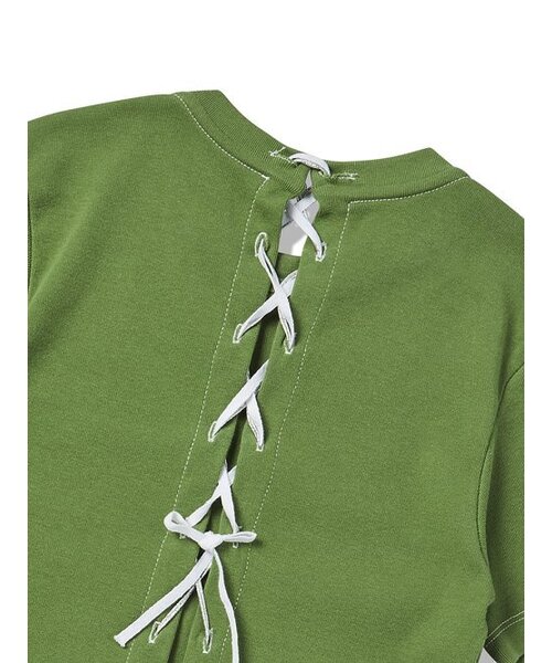 NYXX(エヌワイエックスエックス)の「BACK TANGLED TEE KHAKI(Tシャツ/カットソー・レディース・その他・FREE)」の5枚目の写真