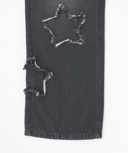 by LOVEiT（バイラビット）の「スターパッチデニムパンツ（デニムパンツ・キッズ・ブラック/ブルー・140cm/160cm/120cm/130cm/150cm）」の10枚目の写真