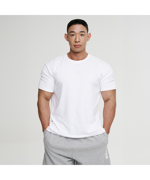 MALDEN(モールデン)の「クラシックプロマッスルフィットTシャツ(Tシャツ/カットソー・メンズ・カーキ/ホワイト/チャコール/ブラック・X-LARGE/XX-LARGE/LARGE)」の2枚目の写真