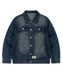 DE GRAND MATIN（ディグランドマーティン）の「WASHED DENIM TRUCKER JACKET_D.BLUE（デニムジャケット）」