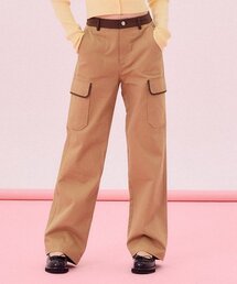 ローライズポケットパンツ [カーキ]