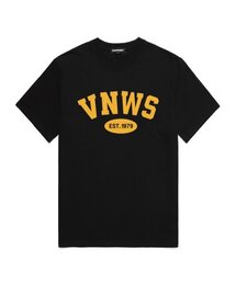 VNWS アーチロゴ 半袖Tシャツ (VS0011) ブラック_イエロー