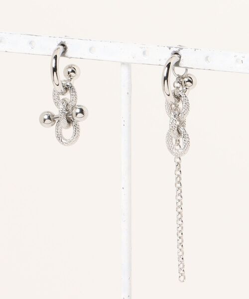 JUSTINE CLENQUET（ジュスティーヌクランケ）の「JUSTINE CLENQUET/ジュスティーヌ・クランケ/BLAKE EARRING（イヤリング・レディース・シルバー・F）」の2枚目の写真