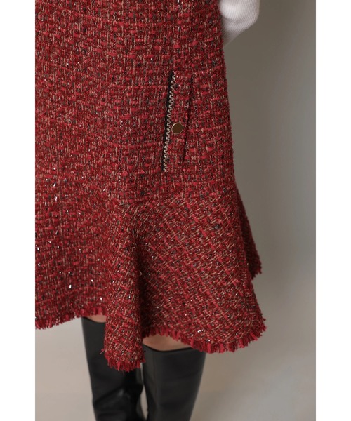 キラキラツイードジャンスカ（ワンピース）｜Apuweiser-riche