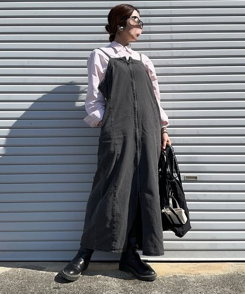 RANAN（ラナン）の「フロントジップデニムジャンスカ（ワンピース・レディース・ブルー/グレー/ネイビー・L/LL/M/S）」の15枚目の写真