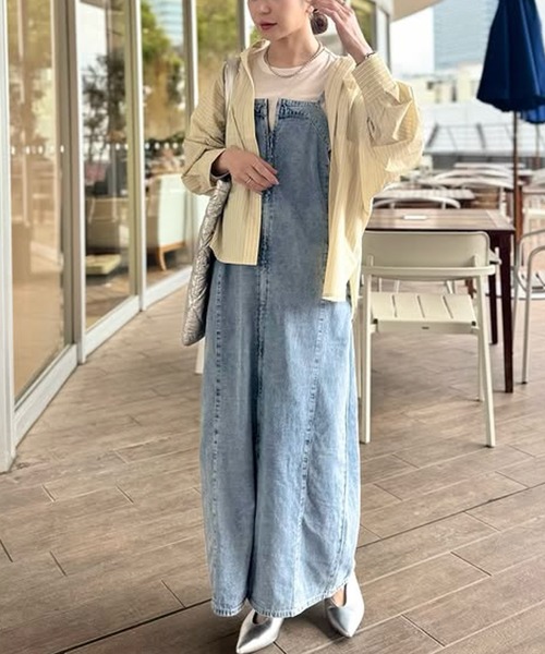 RANAN（ラナン）の「フロントジップデニムジャンスカ（ワンピース・レディース・ブルー/グレー/ネイビー・L/LL/M/S）」の18枚目の写真