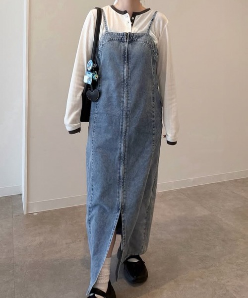 RANAN（ラナン）の「フロントジップデニムジャンスカ（ワンピース・レディース・ブルー/グレー/ネイビー・L/LL/M/S）」の20枚目の写真