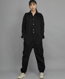 SAINTCREW（セントクルー）の「レトロラインカーゴジョガージャンプスーツ RLCJ-509 ブラック（つなぎ/オールインワン・レディース）」