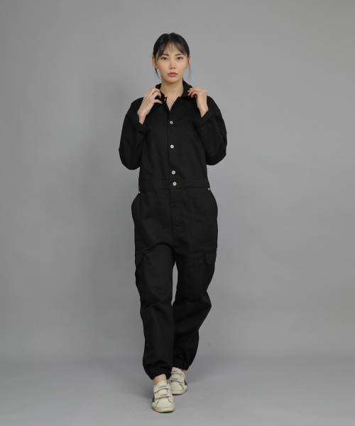 SAINTCREW(セントクルー)の「レトロラインカーゴジョガージャンプスーツ RLCJ-509 ブラック(つなぎ/オールインワン・レディース・その他・MEDIUM/LARGE/X-LARGE)」の6枚目の写真