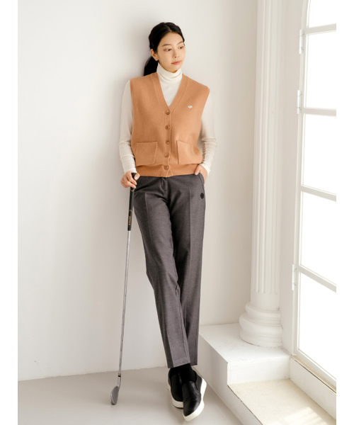 NITINA(ニティナ)の「ウール100ニットベストCM(ニット/セーター・レディース・キャメル・SMALL/MEDIUM)」の6枚目の写真