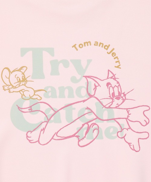 Tom&Jerry(トムアンドジェリー)の「【TOM&JERRY/トムとジェリー】ポンチ プリントクルーネックトレーナー(スウェット・レディース・ライトピンク/サックスブルー/クリーム/セージグリーン・LARGE/MEDIUM)」の18枚目の写真