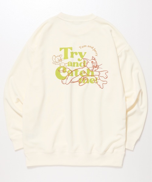Tom&Jerry(トムアンドジェリー)の「【TOM&JERRY/トムとジェリー】ポンチ プリントクルーネックトレーナー(スウェット・レディース・ライトピンク/サックスブルー/クリーム/セージグリーン・LARGE/MEDIUM)」の6枚目の写真