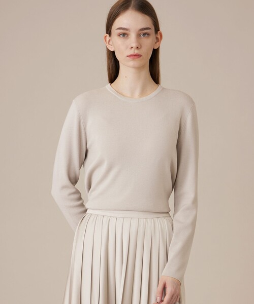 MACKINTOSH LONDON(マッキントッシュ ロンドン)の「レースカラーコンビニットプルオーバー(ニット/セーター・レディース・ベージュ/ブラック・38/40)」の4枚目の写真
