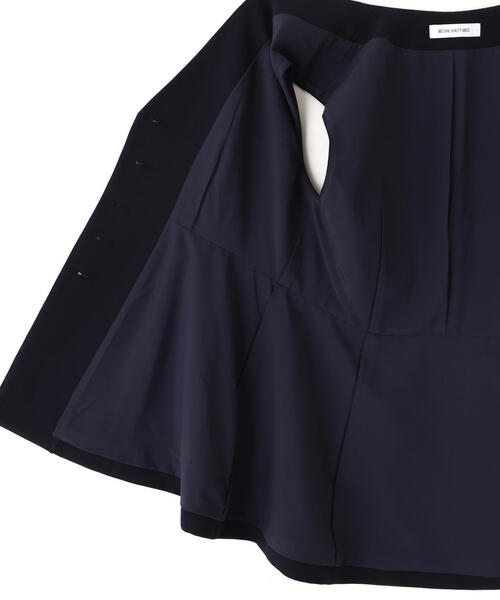 NATURAL BEAUTY BASIC(ナチュラルビューティーベーシック)の「◇フロントボタンペプラムジレ SETUP(その他アウター・レディース・ブルー/ネイビー/ベージュ・MEDIUM/SMALL)」の5枚目の写真