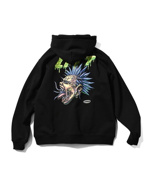 LFYT(エルエフワイティー)の「LFYT ラファイエット【Lafayette】- プルオーバーパーカー【ALIEN HOODIE LE250504 】(パーカー・メンズ・ブラック・MEDIUM)」の2枚目の写真