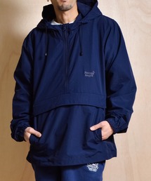 Sunny Smith（サニースミス）の「【ポケッタブル】 コットンライクナイロン ヤシの木ロゴ刺繍 アノラックパーカ（その他アウター）」