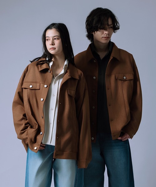 improves（インプローブス）の「【Unisex】スエードタッチ ポンチジャケット（ブルゾン・メンズ・ベージュ/キャメル/ブラウン・MEDIUM/LARGE）」の3枚目の写真