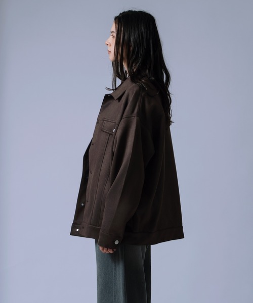 improves（インプローブス）の「【Unisex】スエードタッチ ポンチジャケット（ブルゾン・メンズ・ベージュ/キャメル/ブラウン・MEDIUM/LARGE）」の14枚目の写真