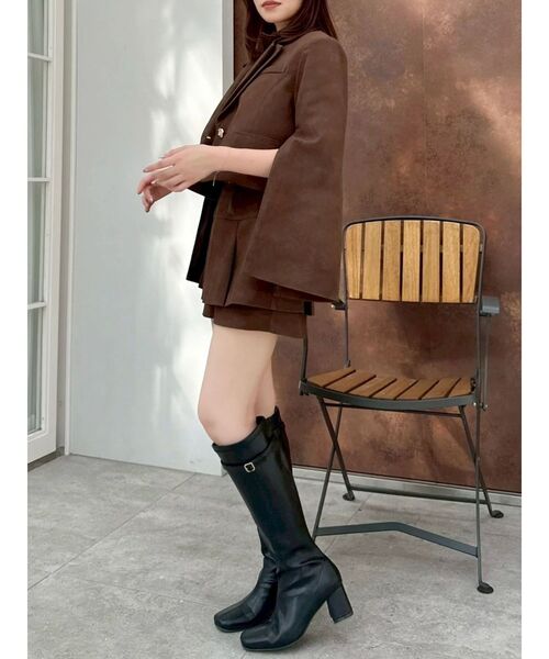 dazzlin（ダズリン）の「ロングフィットブーツ（ブーツ・レディース・ブラック/ブラウン・LARGE/MEDIUM）」の5枚目の写真