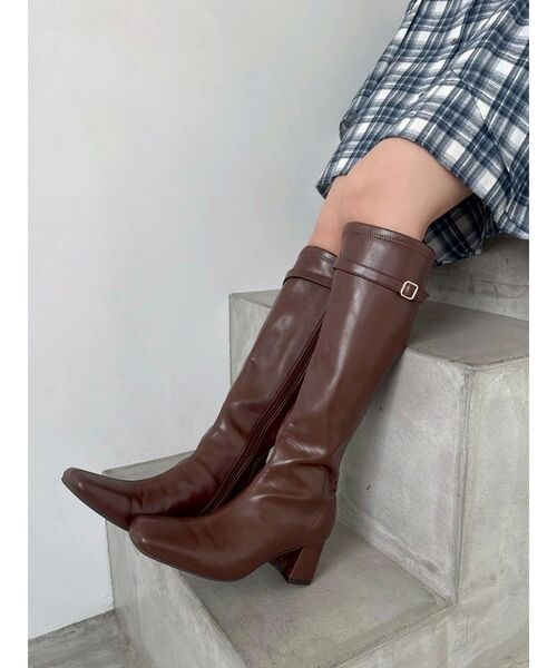 dazzlin（ダズリン）の「ロングフィットブーツ（ブーツ・レディース・ブラック/ブラウン・LARGE/MEDIUM）」の21枚目の写真