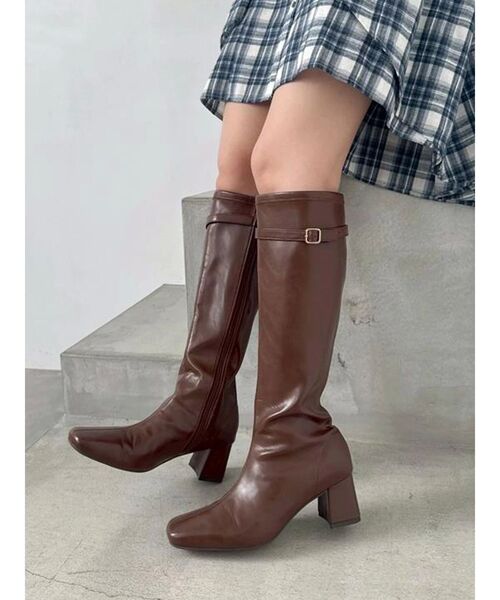 dazzlin（ダズリン）の「ロングフィットブーツ（ブーツ・レディース・ブラック/ブラウン・LARGE/MEDIUM）」の22枚目の写真