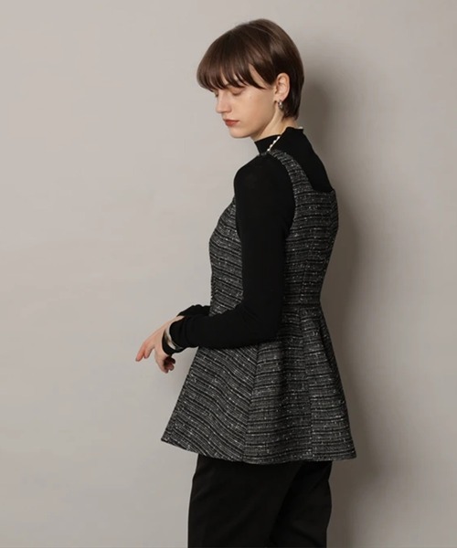 CADUNE（カデュネ）の「スクエアジレ（その他アウター・レディース・ホワイト系その他/ブラック系その他2・38/36）」の6枚目の写真