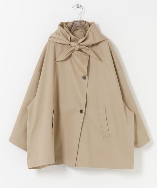 URBAN RESEARCH（アーバンリサーチ）の「スタンドカラーミドル丈トレンチコート（トレンチコート・レディース・ベージュ/ネイビー・36/38）」の8枚目の写真