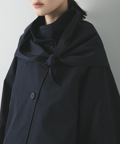 URBAN RESEARCH（アーバンリサーチ）の「スタンドカラーミドル丈トレンチコート（トレンチコート・レディース・ベージュ/ネイビー・36/38）」の16枚目の写真