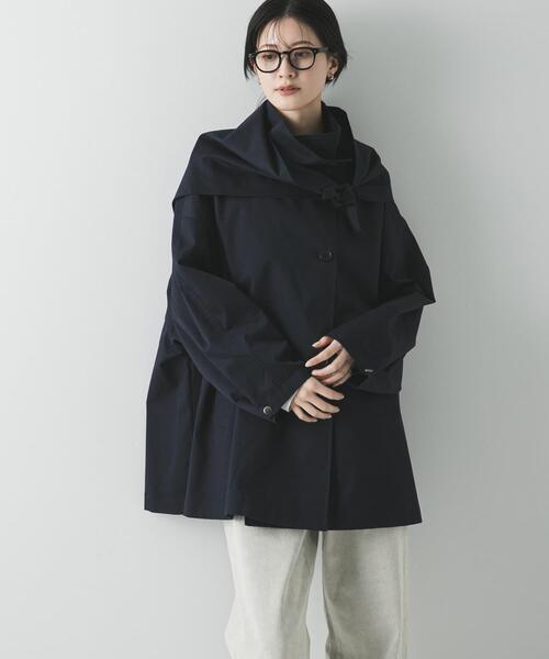 URBAN RESEARCH（アーバンリサーチ）の「スタンドカラーミドル丈トレンチコート（トレンチコート・レディース・ベージュ/ネイビー・36/38）」の18枚目の写真