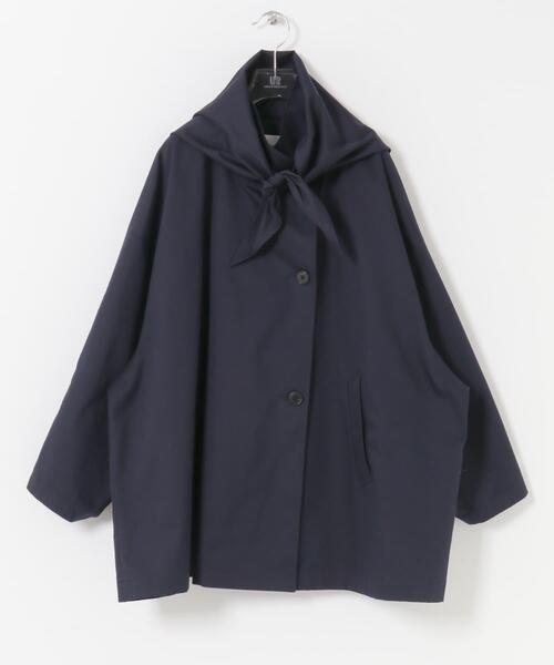 URBAN RESEARCH（アーバンリサーチ）の「スタンドカラーミドル丈トレンチコート（トレンチコート・レディース・ベージュ/ネイビー・36/38）」の21枚目の写真