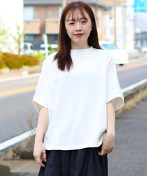 KRIFF MAYER Lady's Collection（クリフメイヤーレディースコレクション）の「【接触冷感･撥水】ウェットプロテクト袖リブモモンガT（Tシャツ/カットソー）」